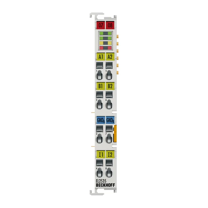 Beckhoff EL2535 EtherCAT Terminal, 2-channel PWM output, 24 V DC, 1 A, current-controlled