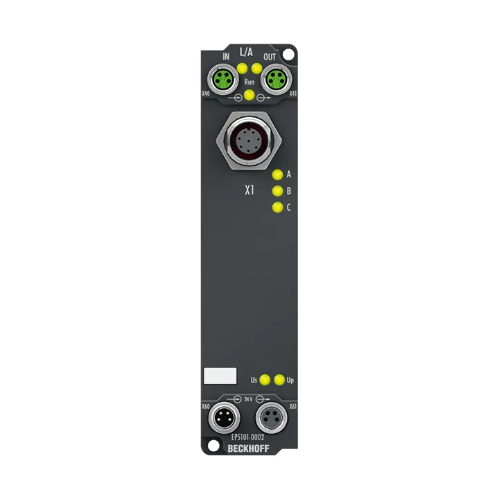 Beckhoff EP5101-0002 EtherCAT Box, 1-channel encoder interface, incremental, 5 V DC (DIFF RS422, TTL), 1 MHz, M12