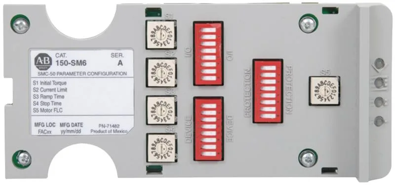Allen Bradley 150-SM6 SMC-50 Parameter Configuration Module - DIP and rotary dial