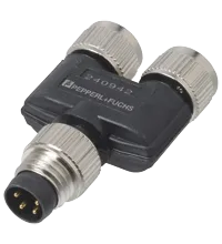 Pepperl+Fuchs V31S-T-V3 Y-Splitter M8 plug 4-pin to 2x M8 socket 3-pin