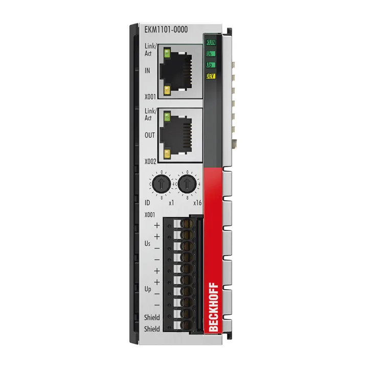 Beckhoff EKM1101 EtherCAT Coupler with ID switch and diagnostics