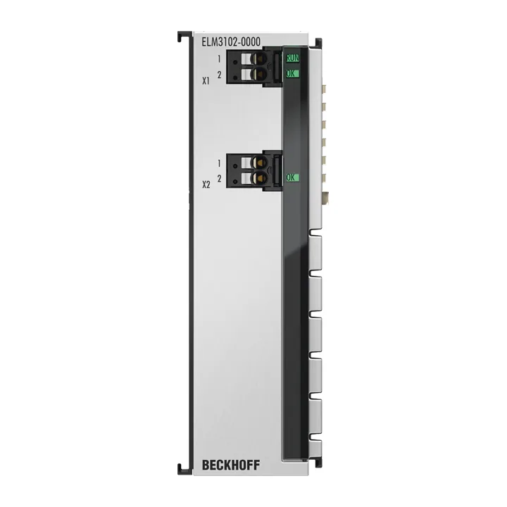 Beckhoff ELM3102-0000 EtherCAT Terminal, 2-channel analog input, current, ±20 mA, 24 bit, 20 ksps
