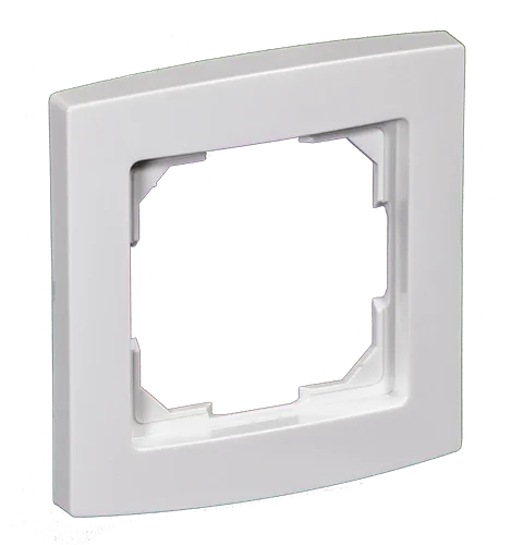 Alre JZ-090.100 alre frame “Berlin” for all flush-mounted devices with cover 55×55, pure white (RAL9010), gloss