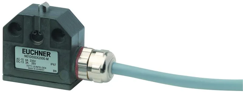 Euchner N01D550X5000-M Precision single limit switch N01, chisel plunger, connecting cable