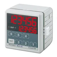 Keyence RC2-23 72-mm□ 6-digit 7-segment LED, One-stage Preset, AC Power Supply, Round Hole Mounting