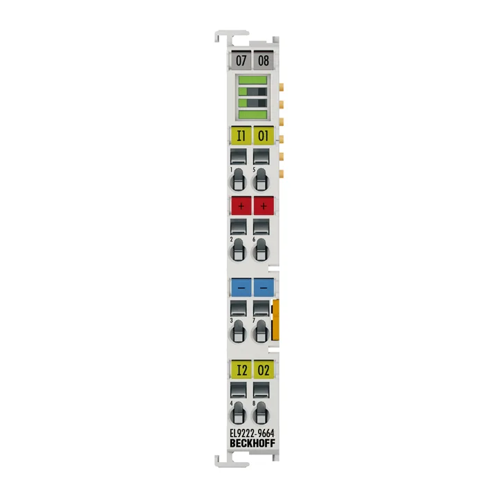 Beckhoff EL9222-9664 Overcurrent protection terminal, 24 V DC, 2-channel, 6 A/4 A
