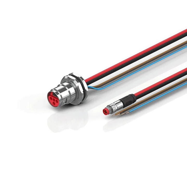 Beckhoff ZK7624-BV00-0xxx B17, ECP cable, PUR, 4 x 15 mm² + (1 x 4 x AWG22), drag chain suitable, key 2 (user-defined voltage)