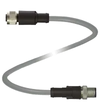 Pepperl+Fuchs V15L-G-10M-PUR-U-V15L-G Cordset M12 socket straight to M12 plug straight L-coded, 5-pin, PUR cable grey, UL approved