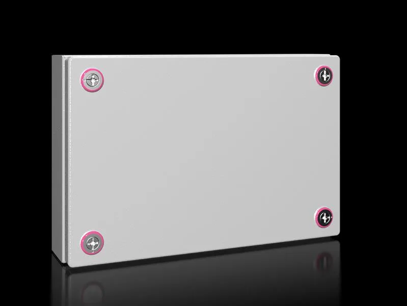 Rittal KX 1517.000 KX terminal kutusu, GYD: 300x200x80 mm, çelik sac, montaj plakasız, kapaklı, kablo giriş plakasız