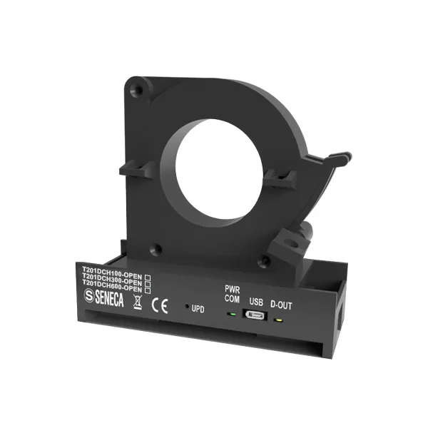 Seneca T201DCH100-OPEN AC/DC open core current transducer (± 100 A) with Hall effect TRMS with 010 V output