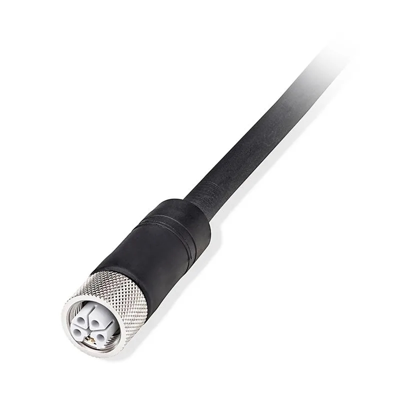 Allen Bradley 889N-F4JFL5E-2 2 m M12 Power L-code Male Right Angle/Female  Mini 4-Pin Straight Patchcord