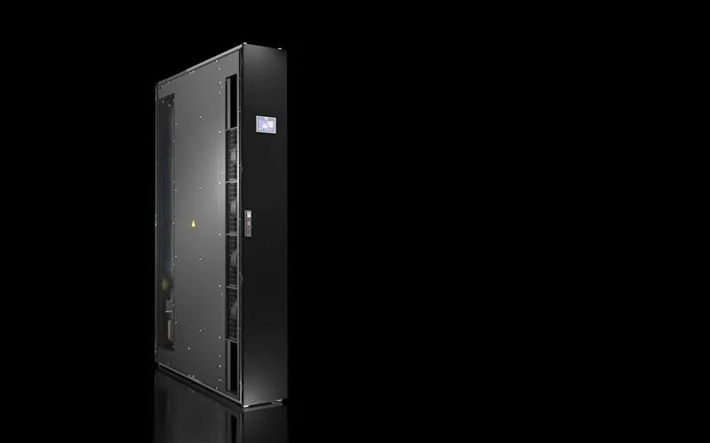 Rittal SK 3313.238 SK LCP Rack CW UL, RAL 9005, basic VX IT, Rack soğutma için hava/su ısı eşanjörü, kabine yandan montaj, hizalı
