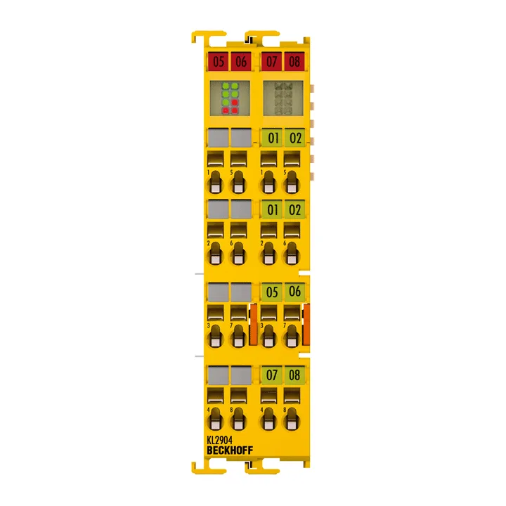Beckhoff KL2904 Bus Terminal, 4-channel digital output, 24 V DC, 05 A, TwinSAFE