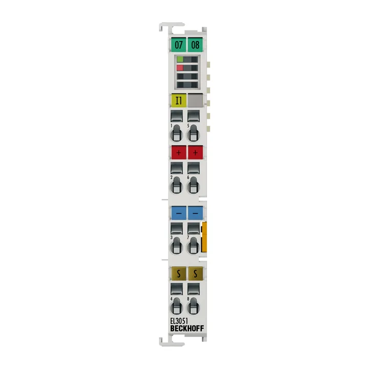 Beckhoff EL3051 EtherCAT Terminal, 1-channel analog input, current, 4…20 mA, 12 bit, single-ended