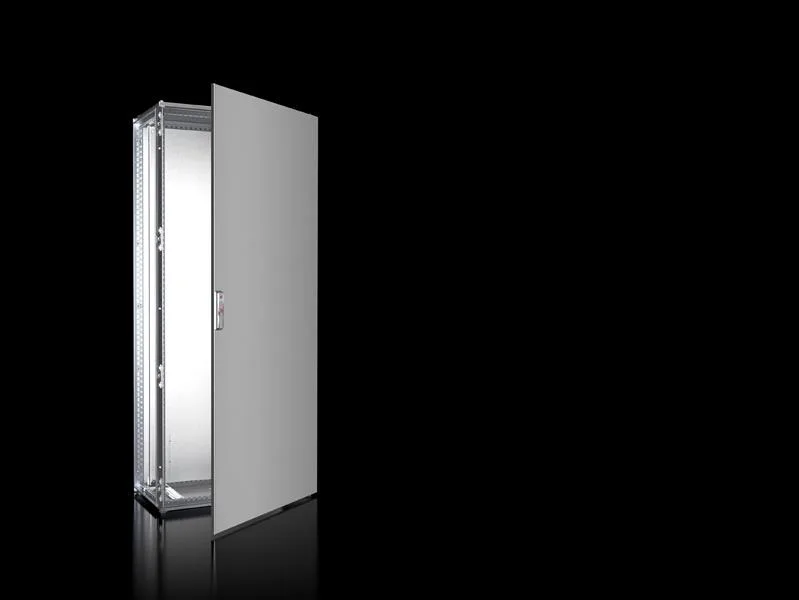Rittal VX 8454.000 VX Modüler pano sistemi, GYD: 800x1800x400 mm, paslanmaz çelik, 14301, montaj plakalı, ön tarafta tek kapılı