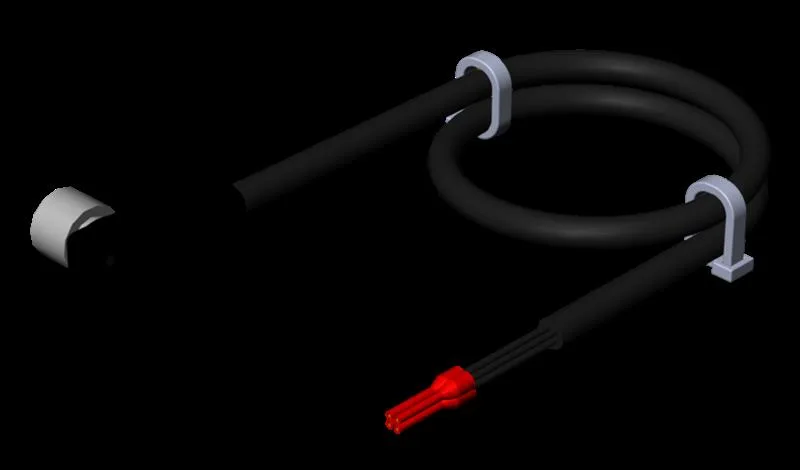Euchner C-M08F04-04X025PV10,0-ES-084703 Connecting cable with angled plug connector M8, 4-pin, 10 m