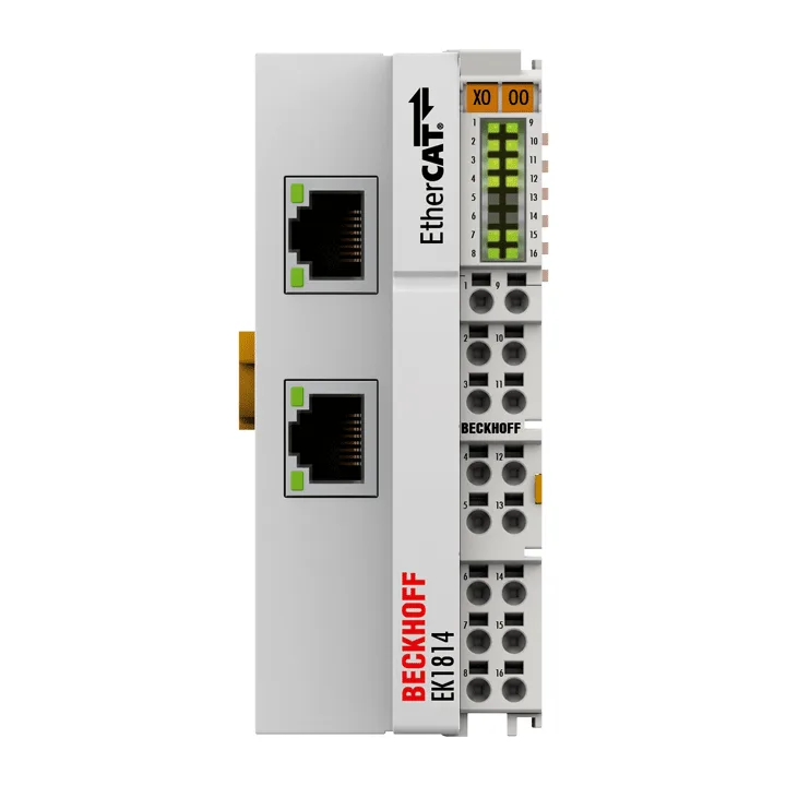 Beckhoff EK1814 EtherCAT Coupler with integrated digital inputs/outputs