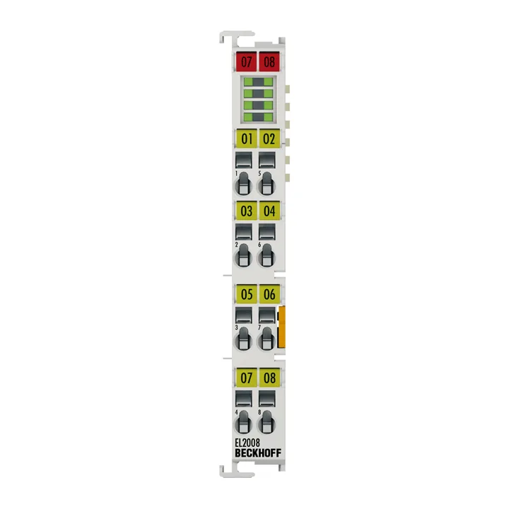 Beckhoff EL2008 EtherCAT Terminal, 8-channel digital output, 24 V DC, 05 A
