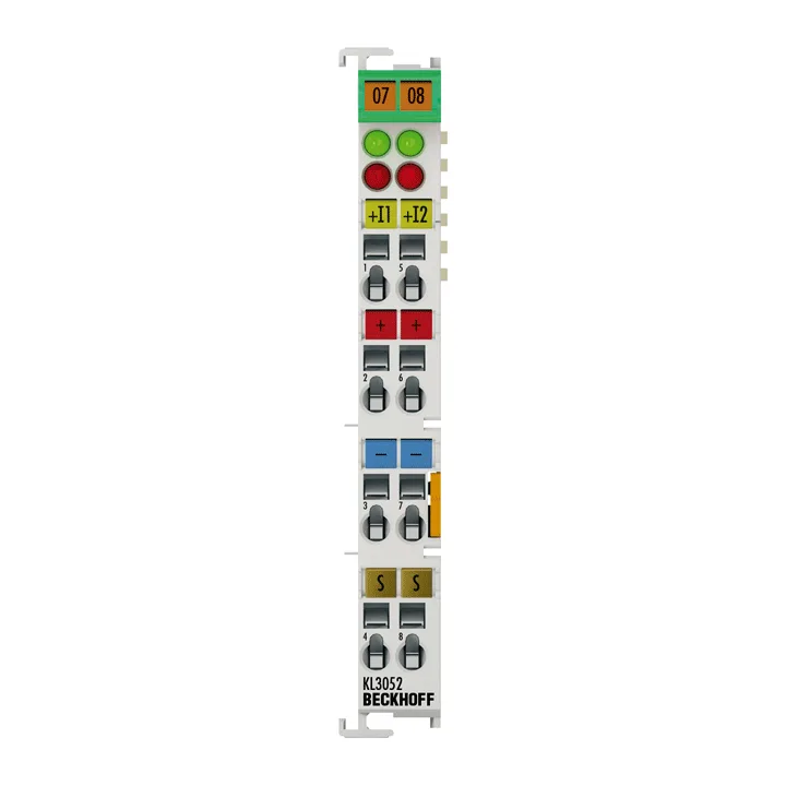Beckhoff KL3052 Bus Terminal, 2-channel analog input, current, 4…20 mA, 12 bit, single-ended