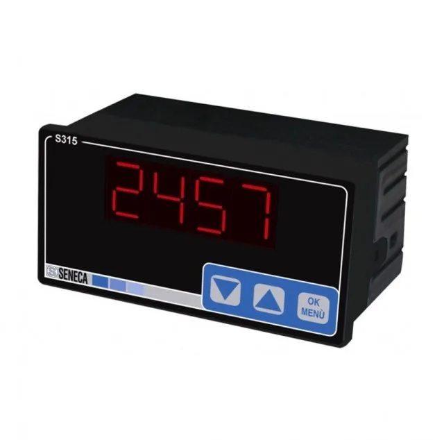 Seneca S315 4 digit loop powered display with 4-20 mA input signal