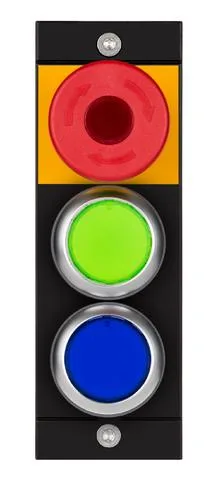 Euchner MSM-1-P-CA-BPP-G8-165201 Submodule MSM-1-P (emergency stop illuminated, 2 illuminated pushbuttons)