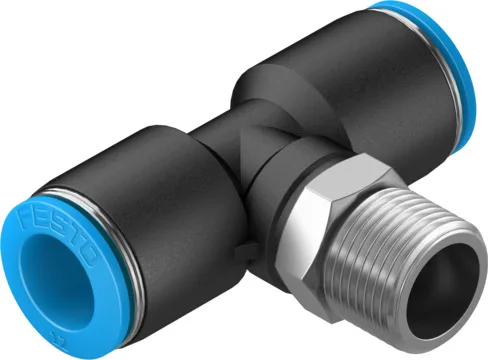 Festo QST-3/8-12 T-Çabuk Bağlantı Rakoru