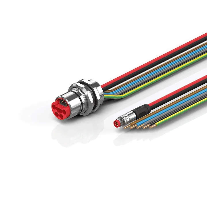 Beckhoff ZK7A14-AV00-0xxx B23, ECP cable, PUR, 5 G 40 mm² + (1 x 4 x AWG22), drag chain suitable, key 3 (user-defined voltage)