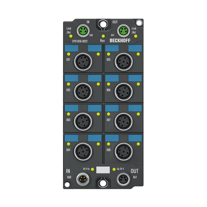 Beckhoff EPX1058-0022 EtherCAT Box, 8-channel digital input, NAMUR, M12, Ex i