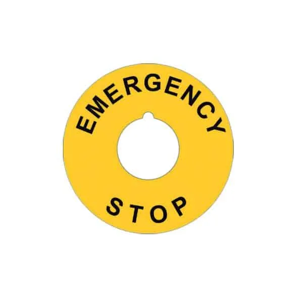 Cabur ETPC121 Warning labels