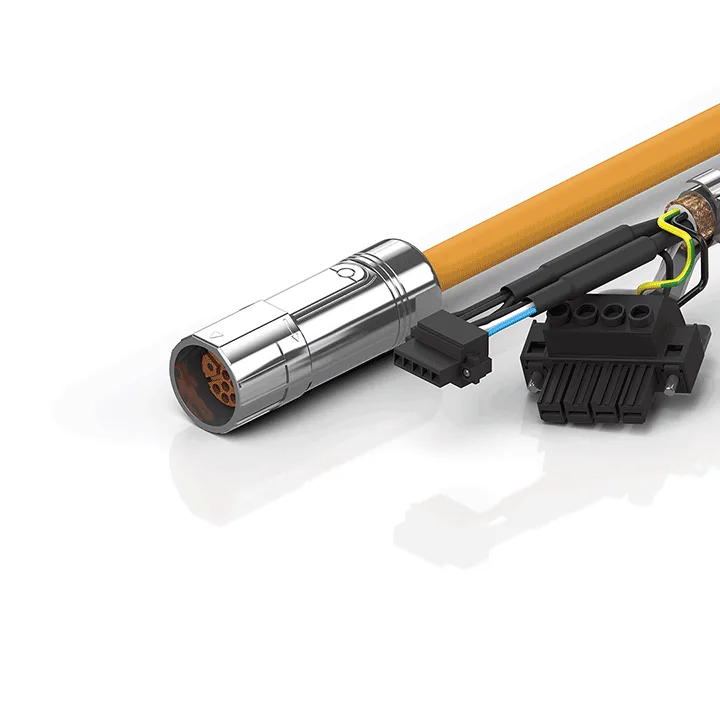Beckhoff ZK4500-8023-xxxx Motor connection cable 15 mm² with M23 speedtec® plug, drag-chain suitable