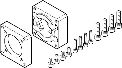Festo EAMF-A-43D-60G/H Motor flanşı