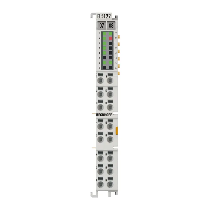 Beckhoff EL5122 EtherCAT Terminal, 2-channel encoder interface, incremental, 5 V DC (TTL, open collector), 1 MHz