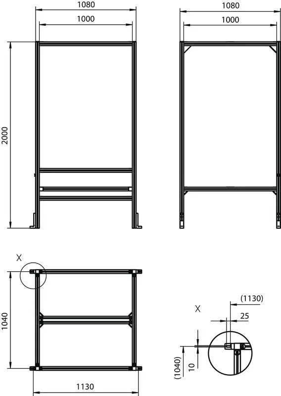 Leuze BT 710M-MRSET Set montaj ünitesi