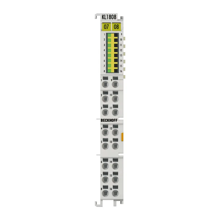 Beckhoff KL1808 Bus Terminal, 8-channel digital input, 24 V DC, 3 ms