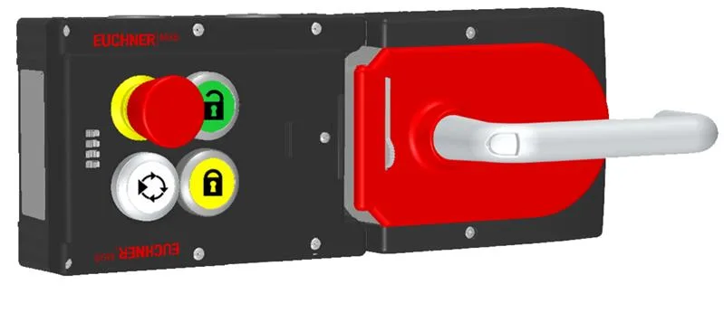 Euchner MGB-L1H-ARA-R-122236 Locking set MGB-L1H-ARA (guard locking by spring force) with 3 pushbuttons, emergency stop