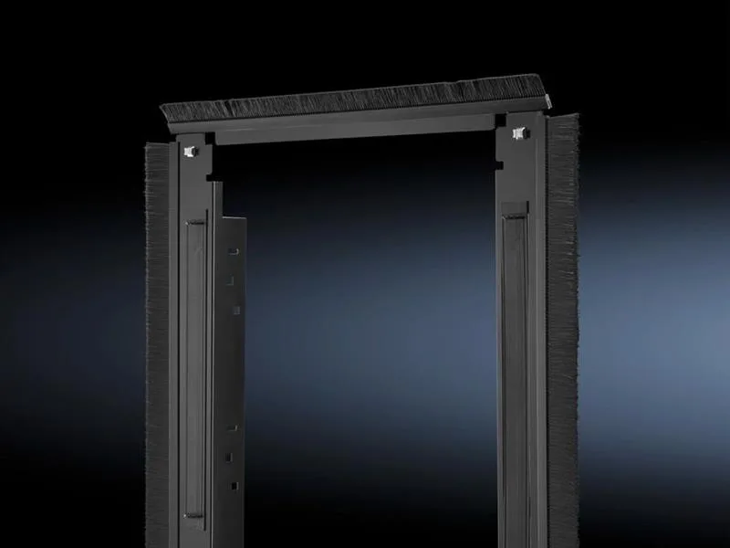 Rittal DK 5302.005 Air baffle plate, for VX IT 19" mounting angles, dynamic, to separate the hot/cold zones within an enclosure with aisle containment or when using an LCP system WxD: 800x2000 mm, RAL 9005