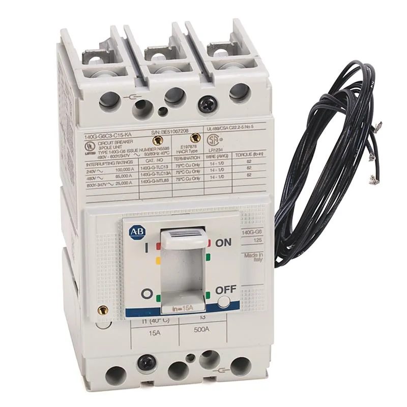 Allen Bradley 140G-G6C3-C15 140G 125A Frame Molded Case Ckt-Bkr