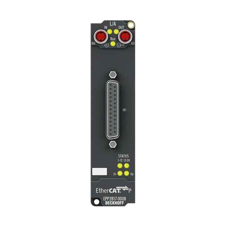 Beckhoff EPP2817-0008 EtherCAT P Box, 24-channel digital output, 24 V DC, 05 A, D-sub