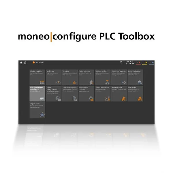 IFM moneo configure PLC tools LIC on-premises licence for the GSDML parameter setting add-on