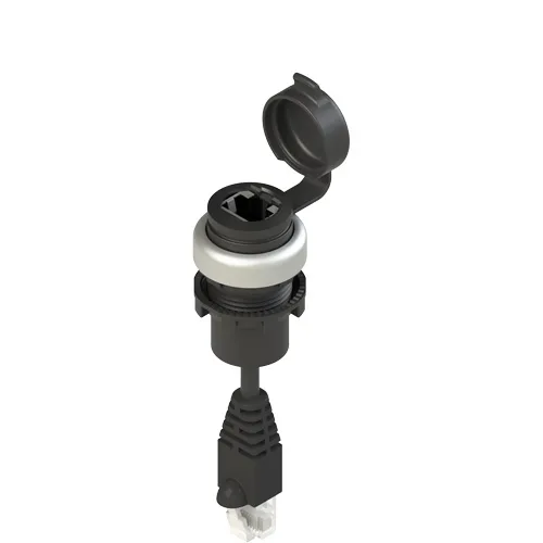 Pizzato E2 1RJ459BN1 RJ45 socket EROUND series