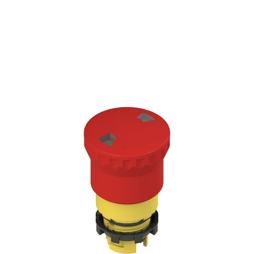 Pizzato E2 1PEPF4531 Push-pull emergency pushbutton with mechanical indicator