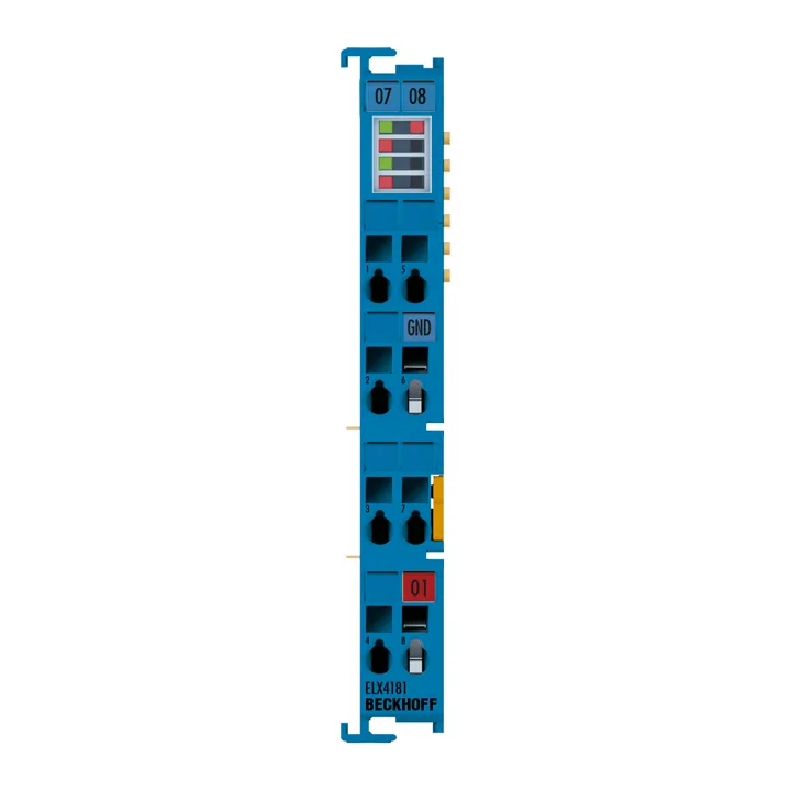 Beckhoff ELX4181 EtherCAT Terminal, 1-channel analog output, current, 0/4…20 mA, 16 bit, single-ended, HART, Ex i