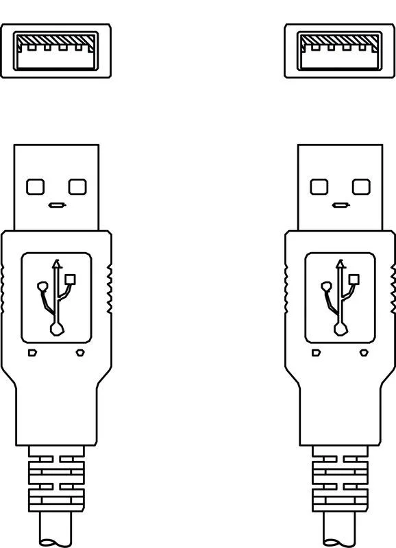 Leuze KB USB A - USB A Bağlantı kablosu