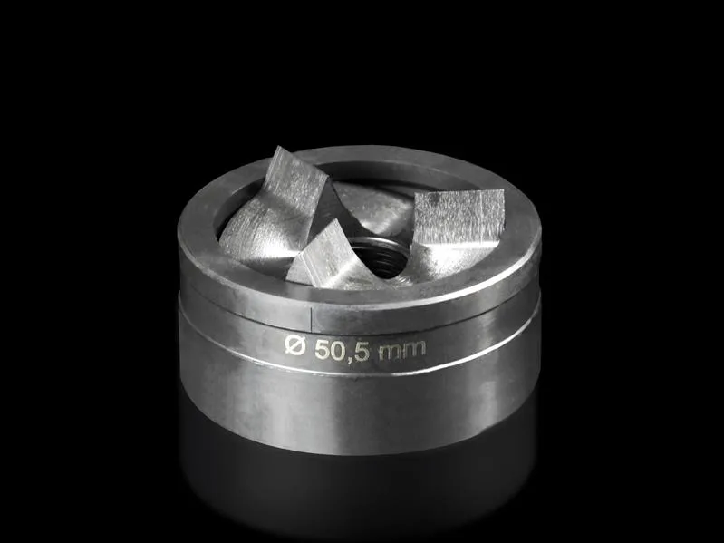 Rittal AS 4055.550 Splitter hole punch, round for sheet steel, with triple splitting
