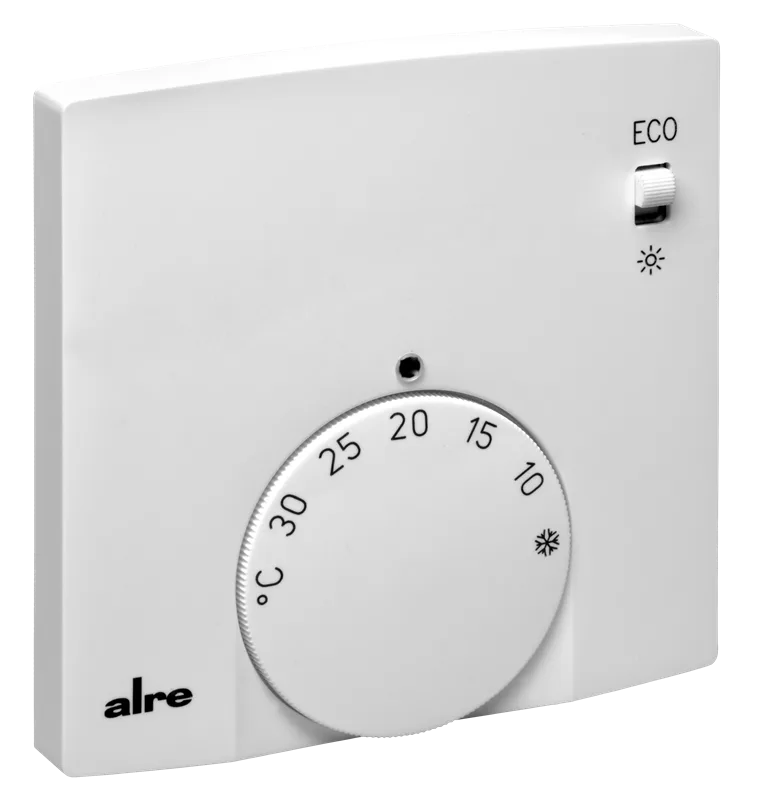 Alre FTRFB-280.120 Wireless room temperature sensor, surface-mounted super flat, setpoint adjuster, comfort/eco switch