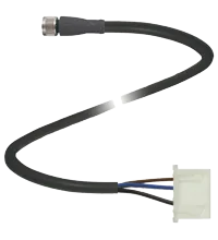 Pepperl+Fuchs V31-GM-0,27M-PUR-YJSTXHP4 Single-ended female cordset, M8 to XHP-4, 3-pin, PUR cable
