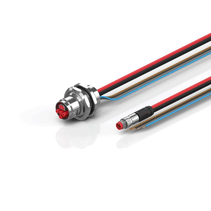 Beckhoff ZK7624-AO00-0xxx B17, ECP cable, PUR, 4 x 15 mm² + (1 x 4 x AWG22), drag chain suitable, key 2 (user-defined voltage)