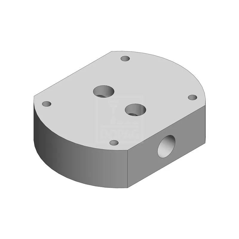 Dopag 22025033 Mounting plate G 1/2" M8 (72x84 mm)