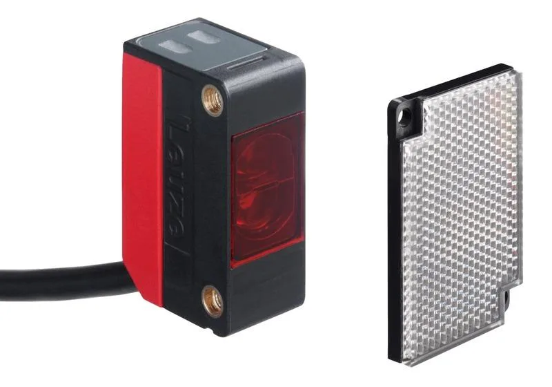 Leuze SET PRK5/4P+TKS 40x60.A Set reflektörden yansımalı fotoelektrik sensör kutuplu