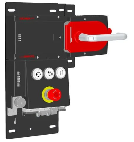 Euchner MGB-L2HEB-PNC-R-122336 Locking set MGB-L2-PN (guard locking by solenoid force) with 4 control elements, push-pull plug